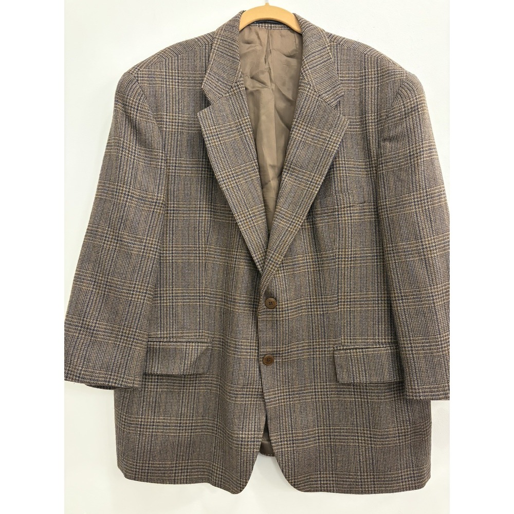 VTG Ralph Lauren Chaps Jacket 46S Prince of Wales Check 100% Wool Blazer Canada